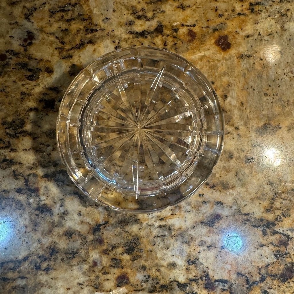 Vintage Waterford Crystal Ashtray 1950s Decorative 3.25" Diameter